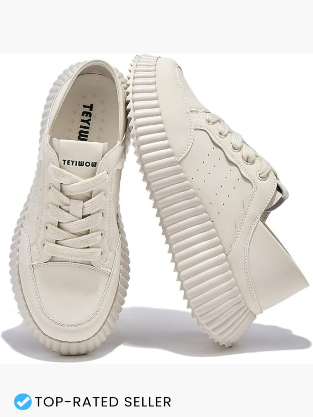 Slip On Sneakers Wave Platform Wide Toe Box Breathable Walking Chunky Sole